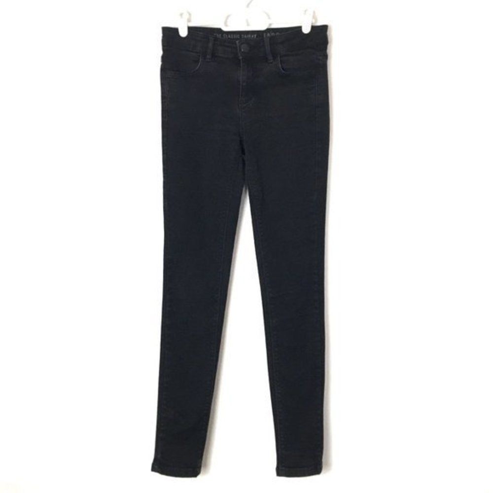Oasis Jade Jeans Black Womens Size 4 28x29 Mid Rise Skinny Fit